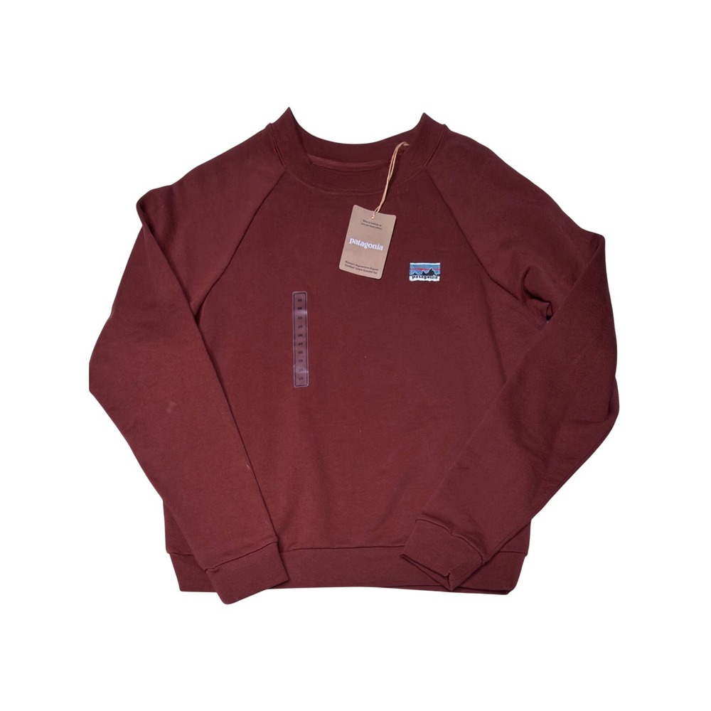 Patagonia Regenerative Organic Cotton Essential Pullover Burgundy Red NWT XS T9